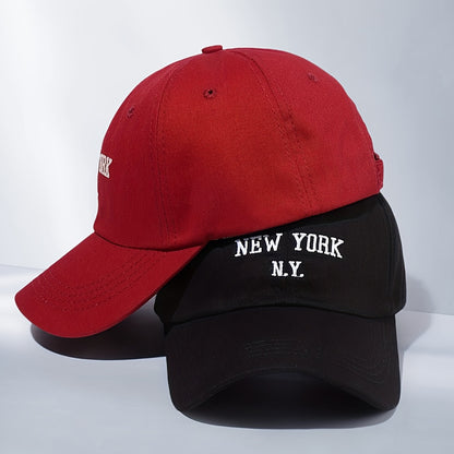 2pcs Fashionable Letter Embroidered Baseball Caps For Men and Women, Spring and Summer Outdoor Sun Protection Hats