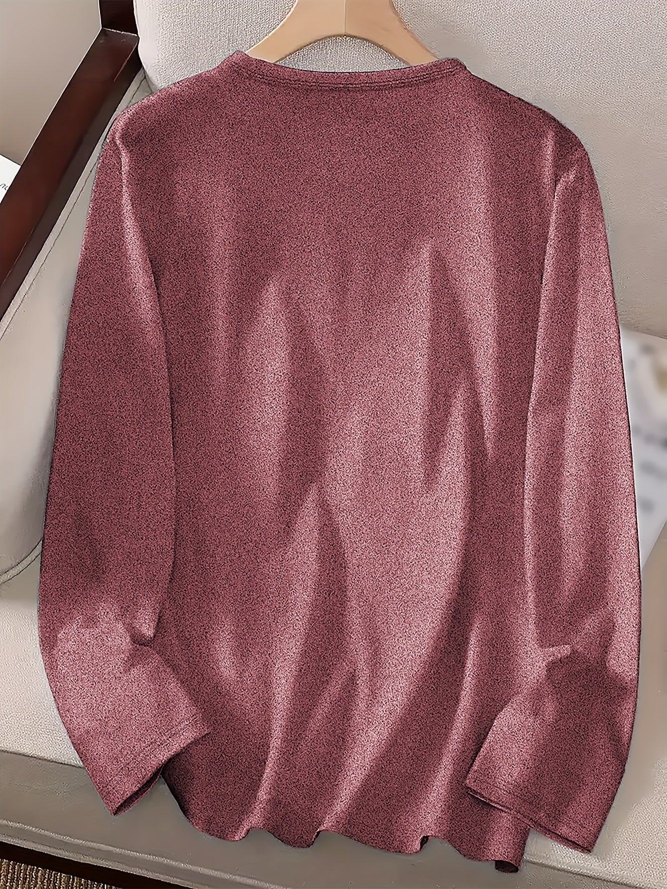 Women'S Christmas Sweater - Soft Pink Holiday Party Top with Deer in Santa Hat & Candy Cane Graphic, Cozy Long Sleeve Shirt for Christmas, New Year'S Eve, Everyday Winter Outfits - Sizes S-XXL (Extended Sizes Available) - Non