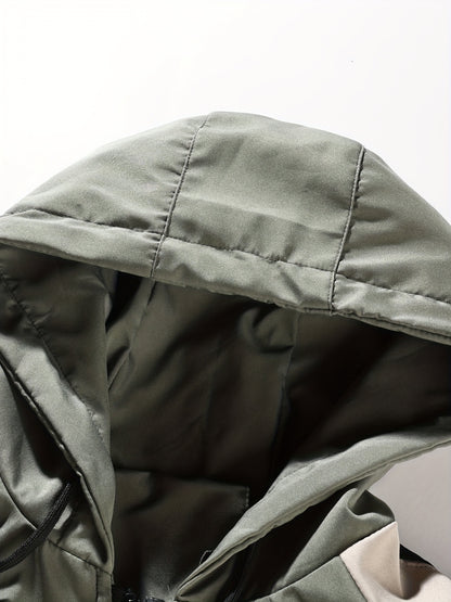 Men's Lightweight Hooded Jacket Casual Four Seasons Polyester