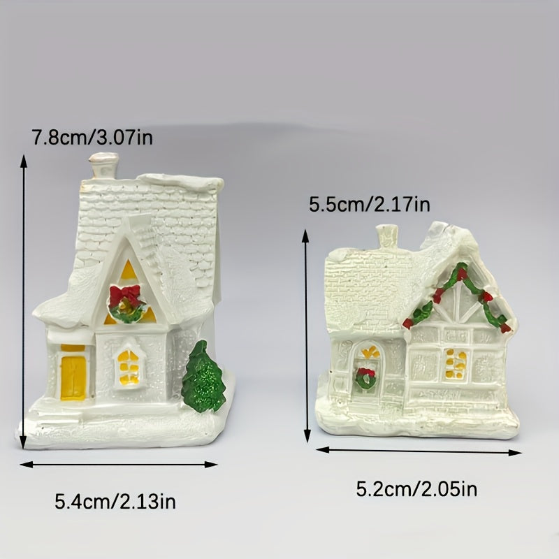 A Festive Resin Home Decoration - Glowing Mini Ornaments for Christmas And New Year, Perfect Holiday Gifts, Christmas Decor, Suitable for Room Decoration.