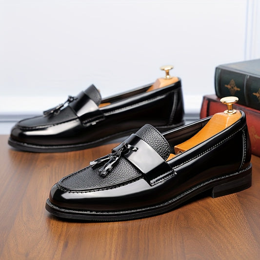 Men's Casual Slip-On Ankle Loafers with Rubber Sole