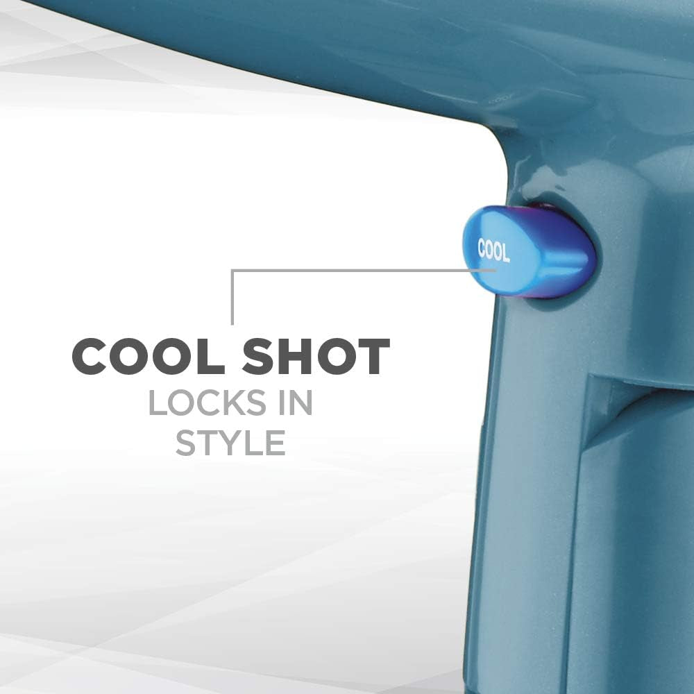 Conair Hair Dryer with Folding Handle and Retractable Cord, 1875W Travel Hair Dryer, Conair Blow Dryer