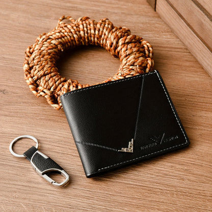 Men's Belt 3pcs Set, Stylish Business Wallet + Belt + Keychain Gift Box Combo, Perfect for Holidays and Office Wear, Ideal Present for Family, Loved Ones, Friends