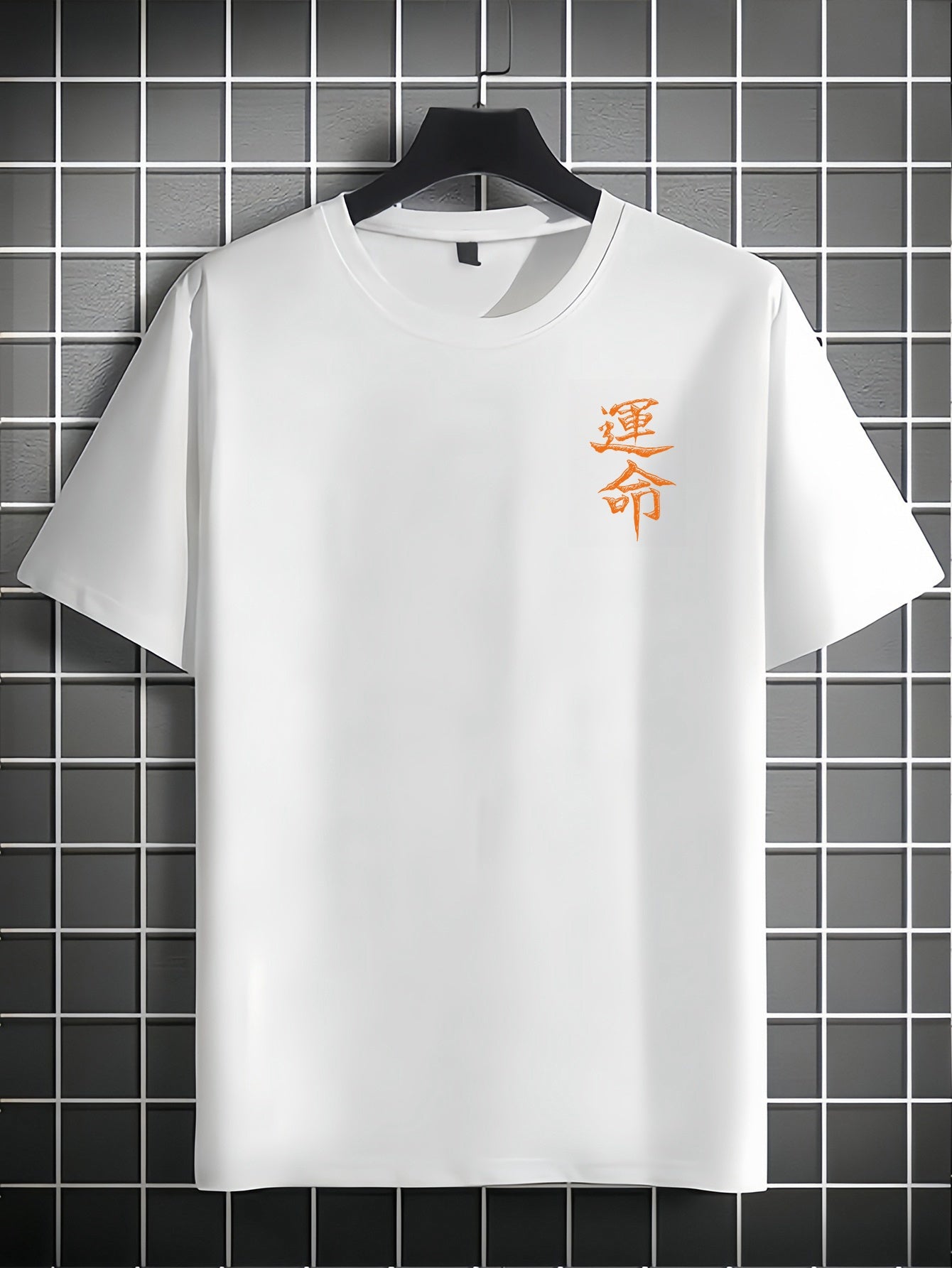 Men'S Japanese Samurai Sword Graphic T-Shirt - Casual Loose Fit Crew Neck, Short Sleeve Tee with Red Stylized Japanese Katanas Design, Breathable Polyester for Spring  Summer Outdoor Wear