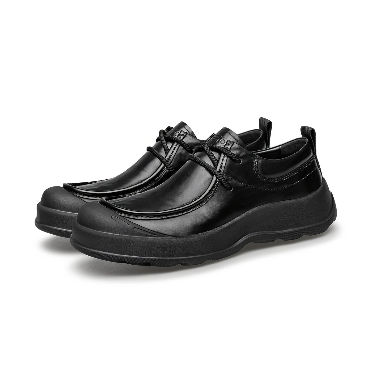 Men's Vintage Leather Casual Shoes with Lightweight Cushioning