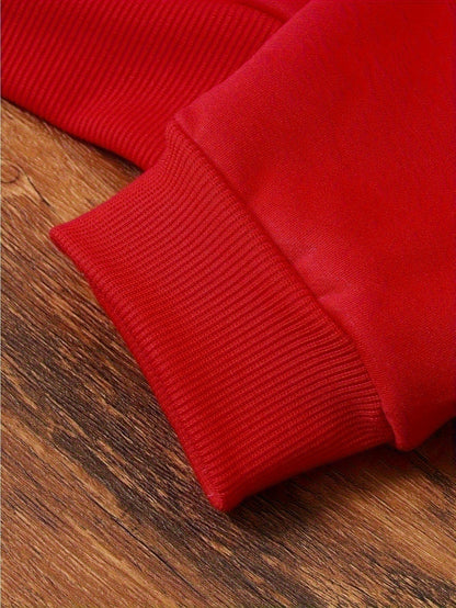 1pc Women's Thick-Lined Hooded Sweatshirt with Gingerbread for Man in Santa Hat & Candy Cane Print - Cozy Plush Lined, Soft Polyester Warm Pullover for Fall/Winter, Machine Washable Casual Outerwear, Cold Weather Wear, Minima