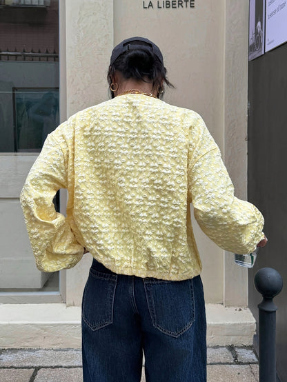 Միագույն կայծակաճարմանդով առօրյա բաճկոն