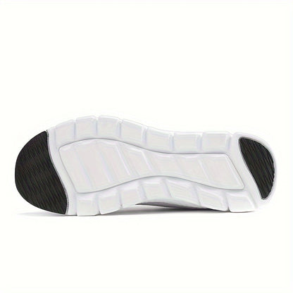 Women's Solid Color Casual Sneakers, Lace Up Comfy Breathable Soft Sole Shoes, Lightweight Low-top Running Shoes plus size