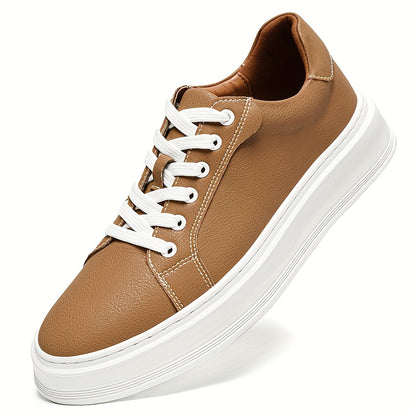 Men's Casual Outdoor Sneakers with Split Cow Leather Upper