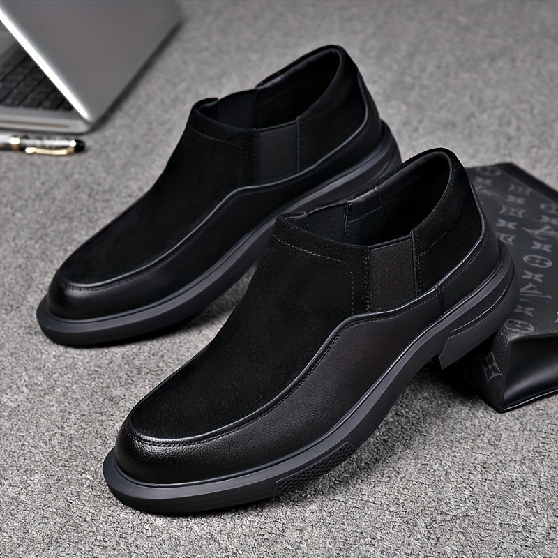 Men's Slip-On Formal Business Shoes in Microfiber Leather