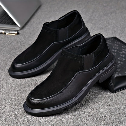 Men's Slip-On Formal Business Shoes in Microfiber Leather