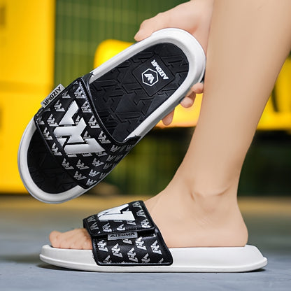 Men's Streetwear Slides with Non-Slip Sole - Casual EVA Sandals