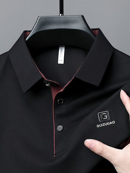 Men'S Summer Short-Sleeve Polo Shirt, Versatile T-Shirt Suitable for Everyday Wear - ayq