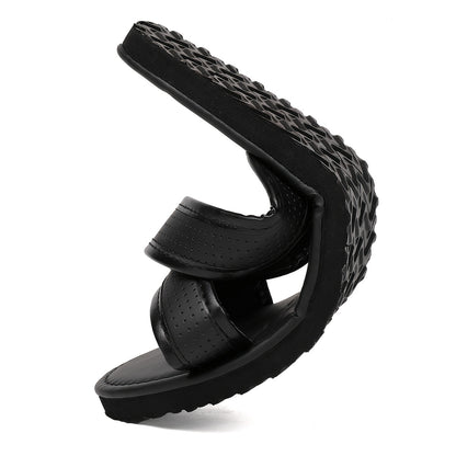 Men's All-Season Slip-On Sandals with Durable Cross Straps