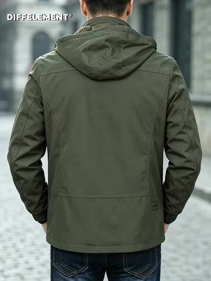 Men's Heavyweight Hooded Workwear Jacket with Full Lining