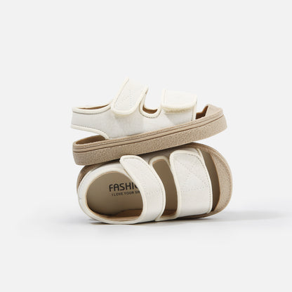 Kids' Breathable Open-Toe Footwear for Boys & Girls with Hook-and-loop Fastener Closure, Ideal for Beach & Leisure Activities