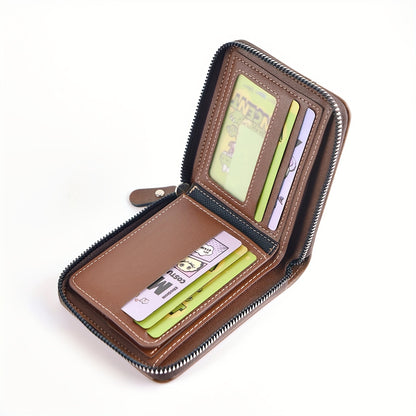 1pc Men's Business Wallet, Retro Letter Embossed Credit Card Holder, Gift For Men