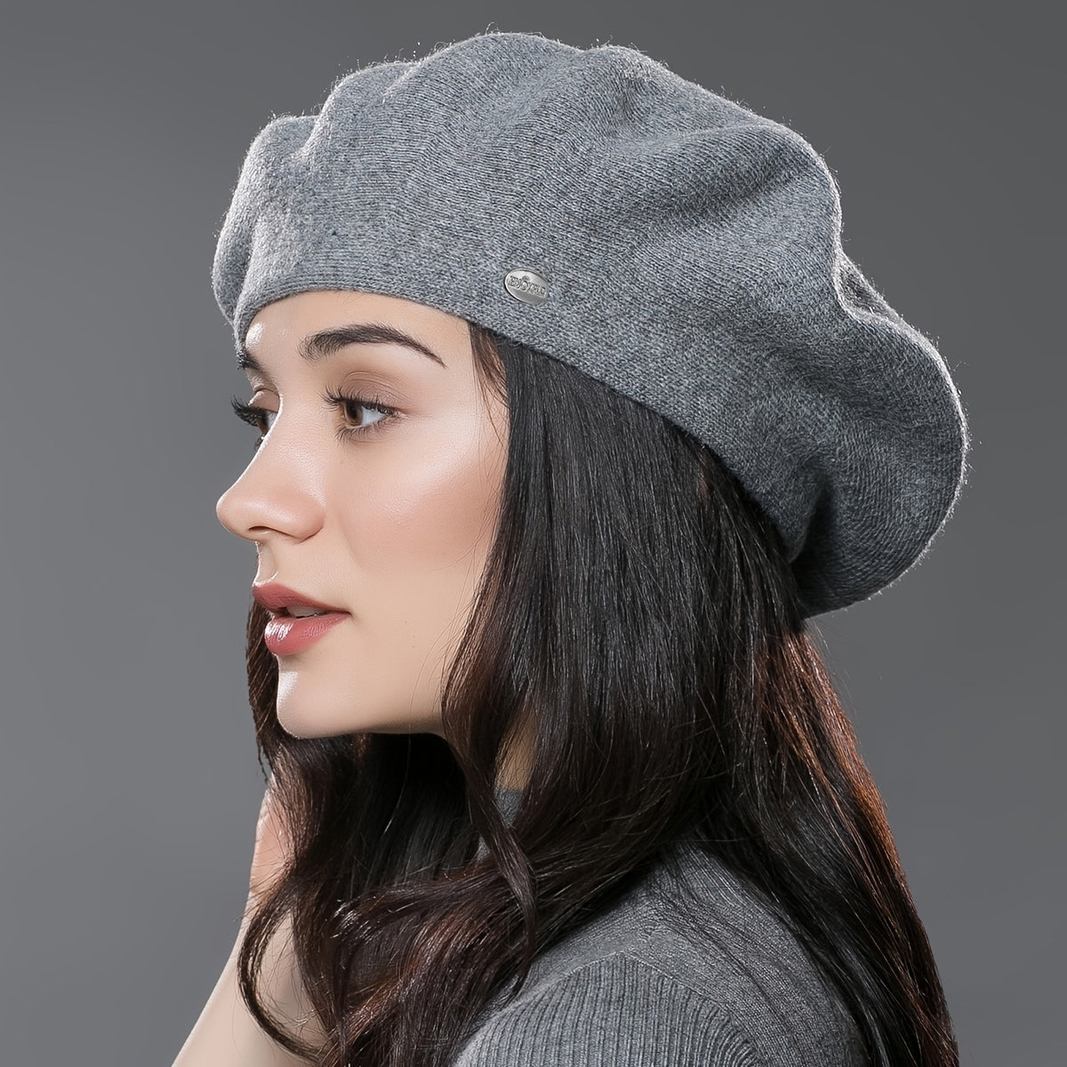 Women’s Wool Blend Winter Beret - Warm & Lightweight