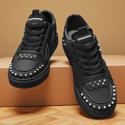 European Station Rivet Panel Shoes White Shoes Niche Korean Style Casual Shoes Versatile Sneakers