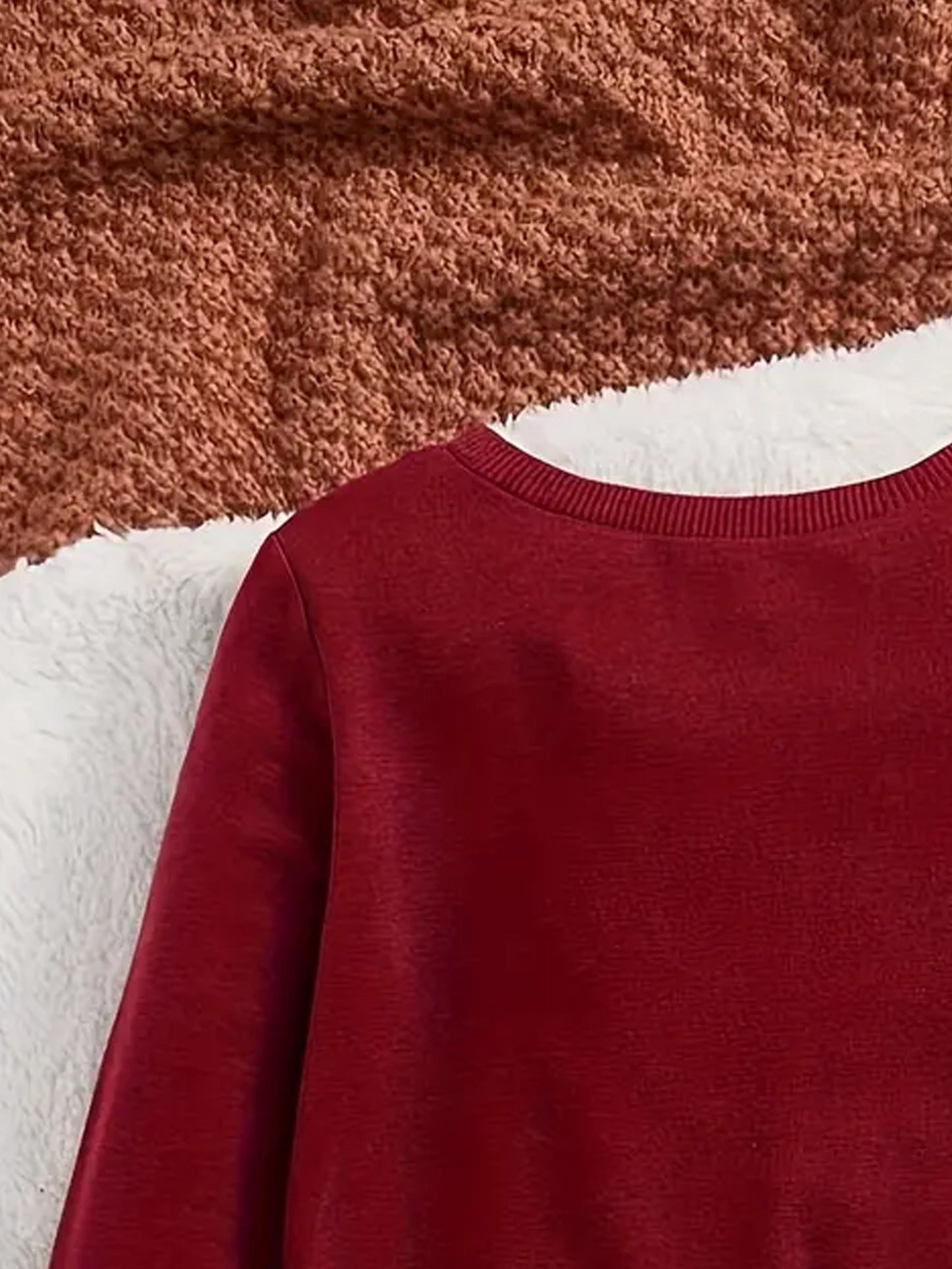 Տղաների նորաձև երկարաթև, կլոր վզնոցով սվիտեր՝ Սուրբ Ծննդյան նախշերով և տառերի տպագրությամբ, գարնանային, աշնանային, ձմեռային առօրյա փողոցային ոճով, պոլիեսթերից