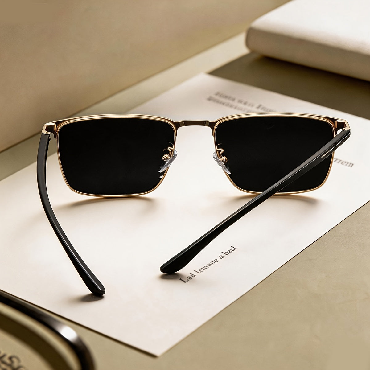 Men's Polarized Casual Sunglasses with Stainless Steel Frame
