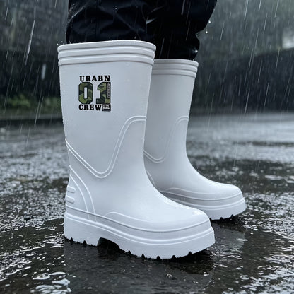 Unisex EVA High-Calf Waterproof Rain Boots Lightweight All-Season