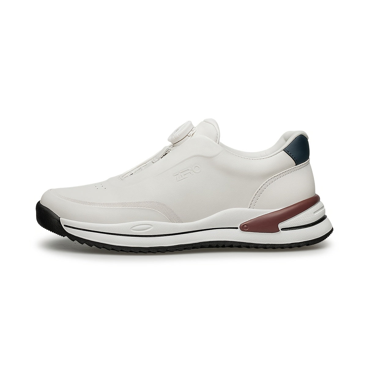 Men's Lightweight Casual Leather Shoes with Cushioning Slip-On