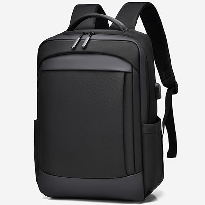 Large Capacity Laptop Backpack - Durable Oxford Fabric, Adjustable Shoulder Straps, Multiple Compartments for School, Work  Travel - Black, Laptop Carrying Case, Work Commute Bag, Modern Backpack, Sturdy Construction