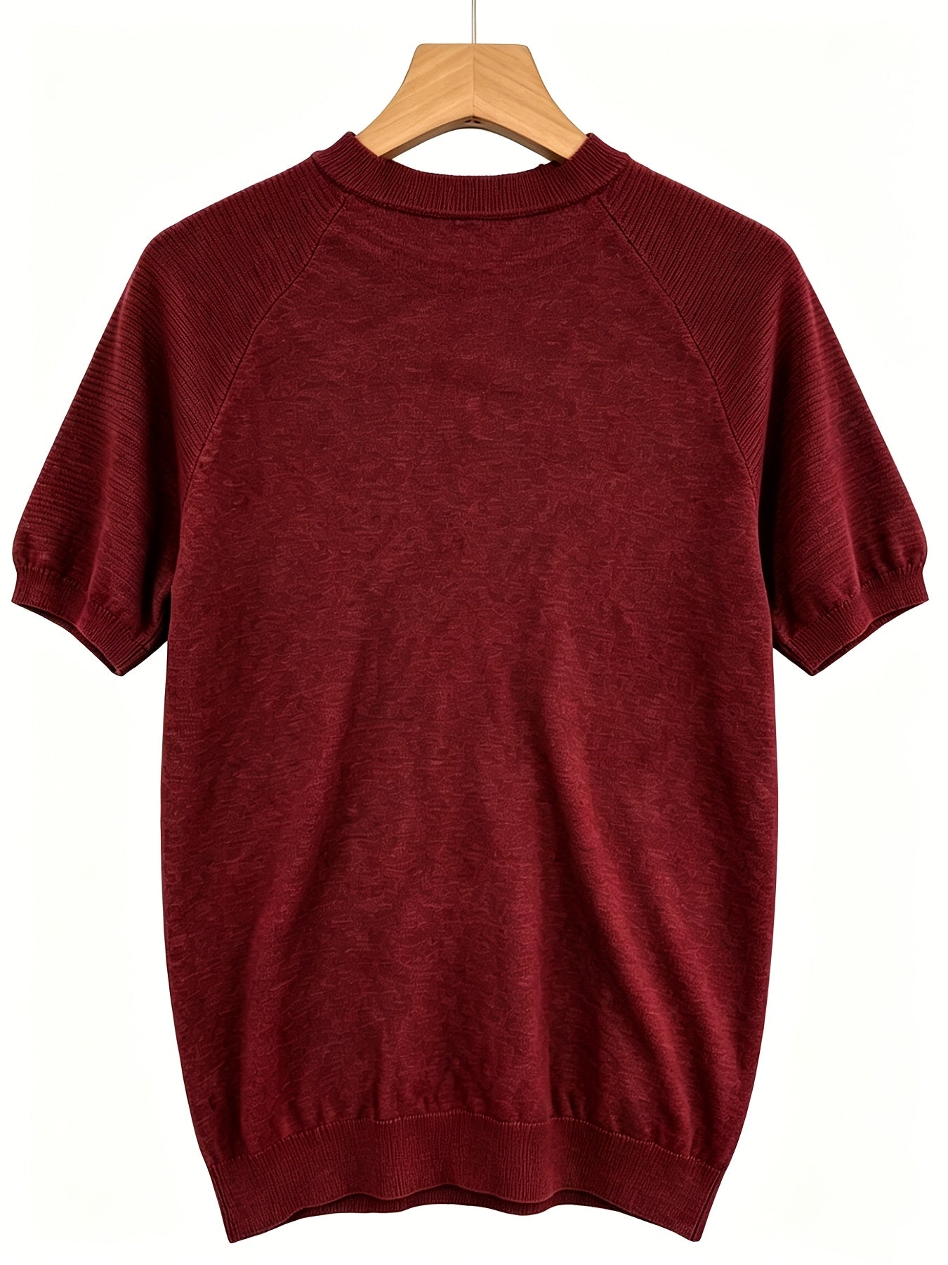 Men's Casual Lightweight Knit Short Sleeve Crew Neck Sweater