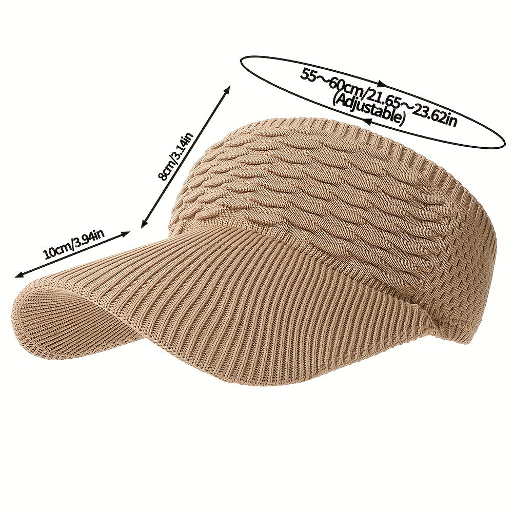3-Pack Breathable Knit Beanies with Wave Pattern for All-Season Wear