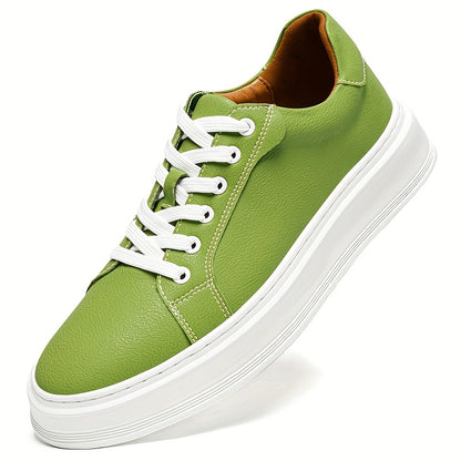 Men's Casual Outdoor Sneakers with Split Cow Leather Upper