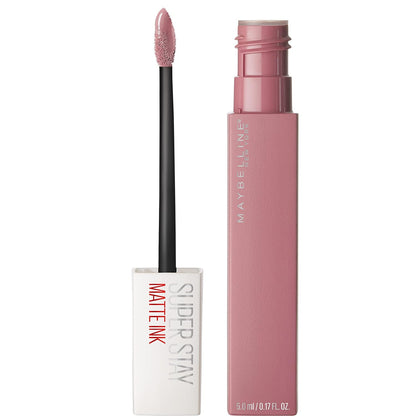 Maybelline Super Stay Matte Ink Liquid Lipstick Makeup, Long Lasting High Impact Color, up to 16H Wear, Exhilarator, Ruby Red, 1 Count, Packaging May Vary