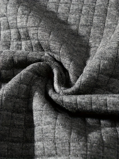 Men's Casual Bomber Jacket with Stand Collar - Polyester and Elastane Blend, Knit Fabric with Slight Stretch, Solid Color, Zipper Detail, Long Sleeve, Regular Fit