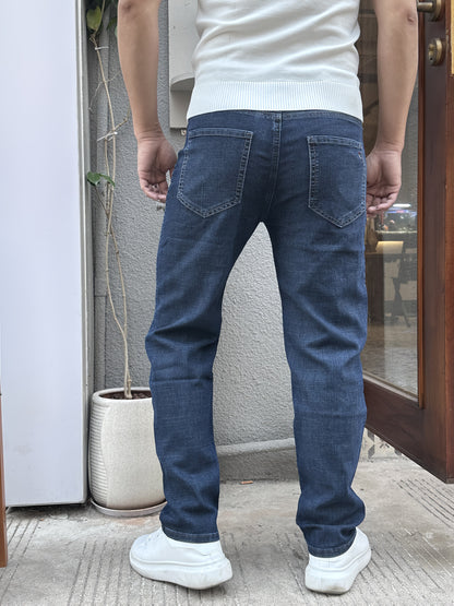 Men'S Casual Date And Work Business Stretch Slim-Fit Jeans.