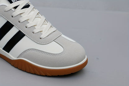 Men's Casual Comfortable Low Top Lace Up Sneakers, Non-slip Breathable Canvas Shoes For All Seasons