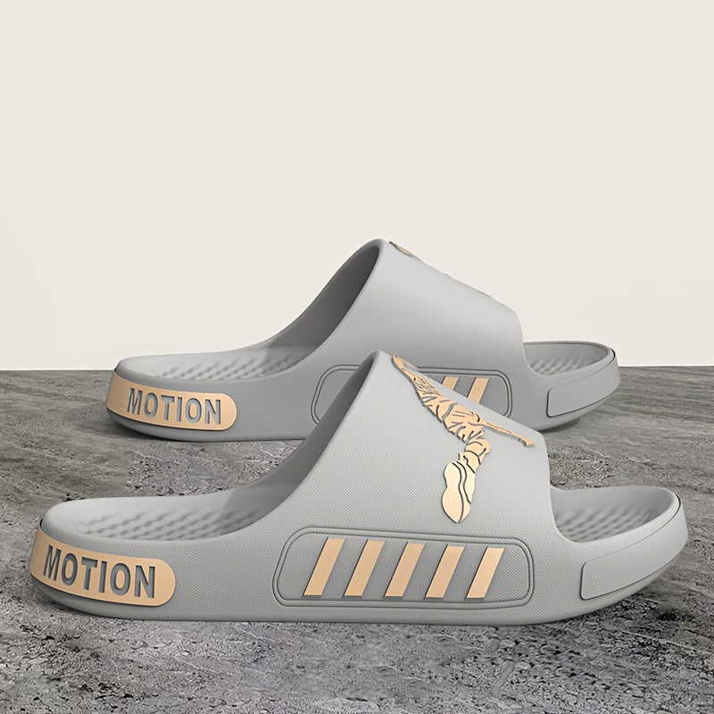 A Pair of EVA Slippers Featuring a Contrasting Sporty Design, with a Cloud-Like Soft And Comfortable EVA Sole. The Minimalist Style Is Fashionable And Versatile - ayq