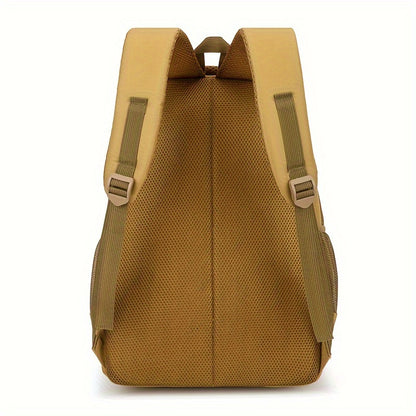 SPORTS Men's Casual Backpack - High-Capacity Camo & Solid Color Options, Durable Nylon, Ideal for Hiking, Travel & Students with Laptop Compartment