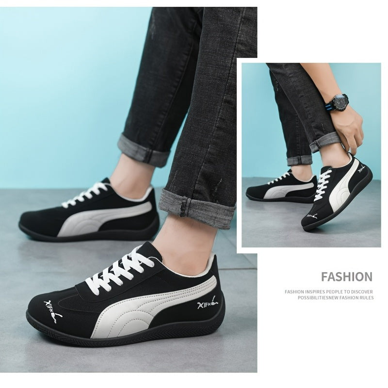 Men's Vintage Casual Loafers Breathable Lace-Up Shoes