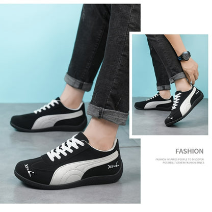 Men's Vintage Casual Loafers Breathable Lace-Up Shoes
