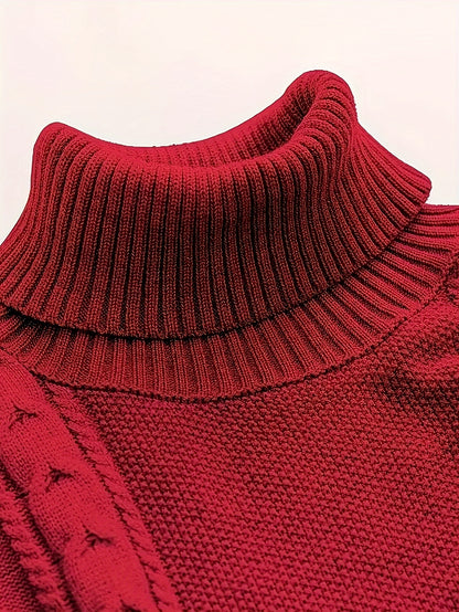 2024 New Cross-Border Men'S Plaid Knit Pullover Sweater (Men'S Warm Top)