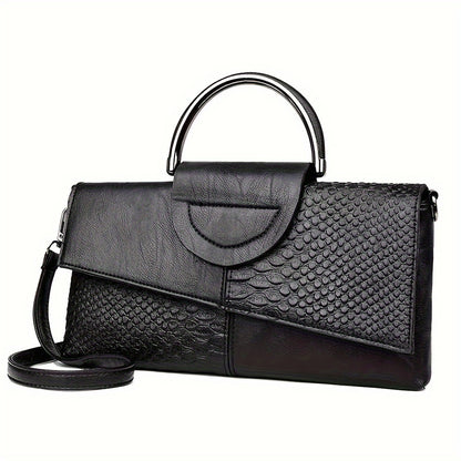 Կանացի սեքսուալ սև, կարգավորվող ժապավենով և անկանոն դիզայնով պայուսակ՝ կայծակաճարմանդով, բազմակողմանի՝ երեկույթների, հատուկ առիթների և առօրյա օգտագործման համար, անվտանգ կայծակաճարմանդով պայուսակ | Նուրբ դիզայն | Կարգավորվող ժապավենով ձեռքի պայուսակ