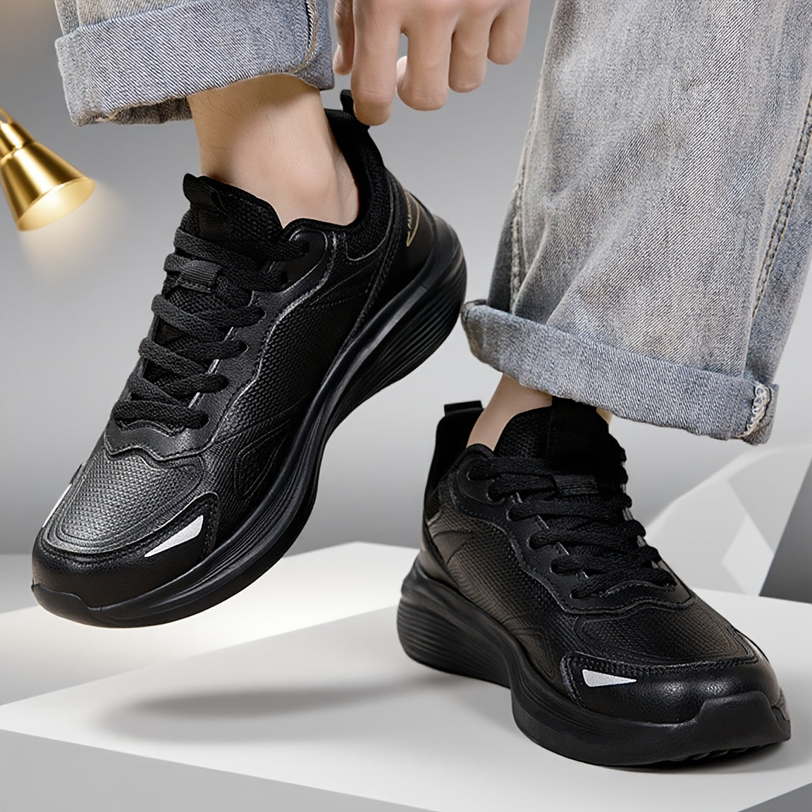 Men's Casual Sports Shoes, All-Season New Ultra-Light Upper Soft Sole Walking Shoes, Microfiber Men's Casual Outdoor Shoes - ayq