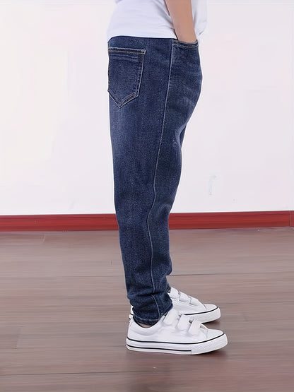 Boys' Slim Fit Casual Denim Jeans with Stretch