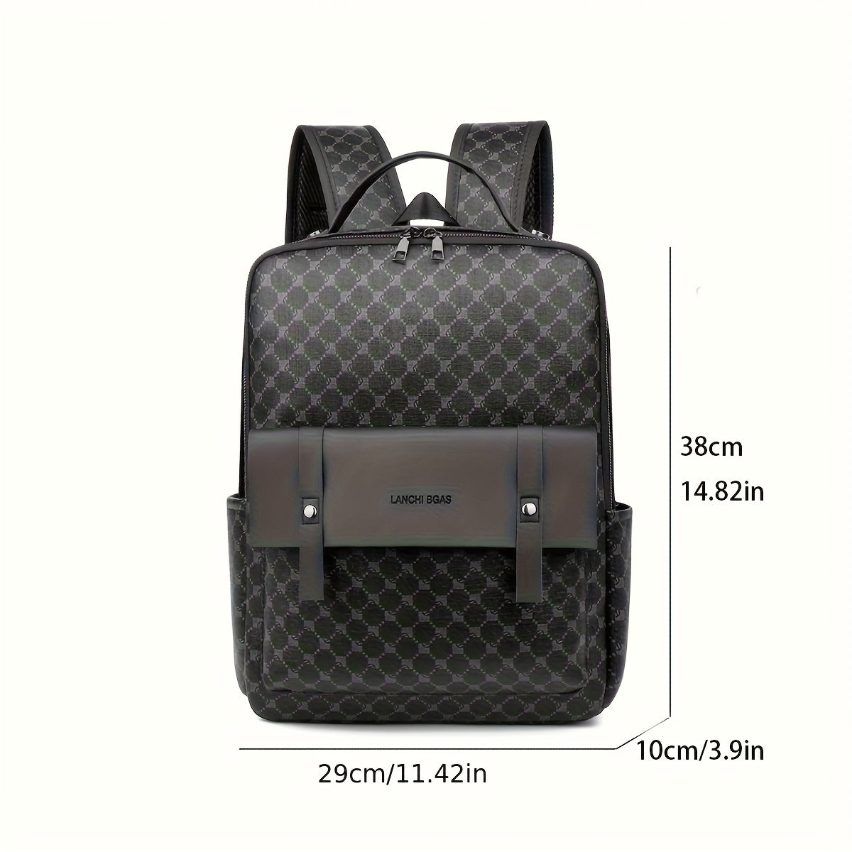 Men's Business Casual Commuter Backpack - Multi-Pocket Convertible Shoulder Bag with Suitcase Attachment, Sleek Minimalist Design for Work Travel  Daily Use, Travel Bag