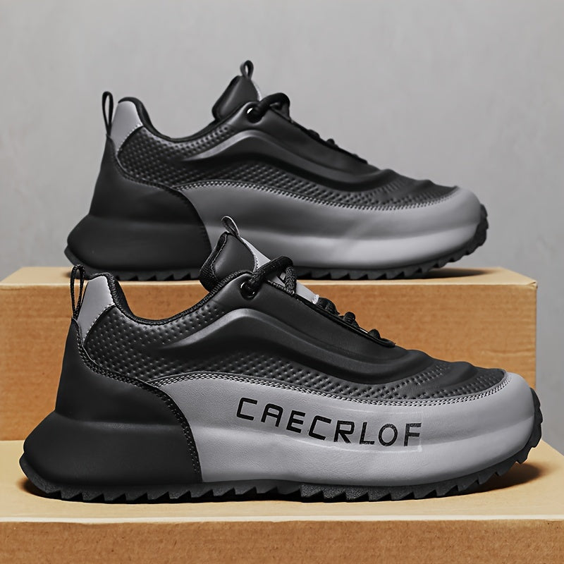 Men's Casual Lace-Up Basketball Shoes, Classic White and Blue Contrast Sneakers, Offering a Breathable, Lightweight, and Comfortable Feel with Shock Absorption and Wear Resistance. Suitable for All-season Casual and Daily Spo - ayq