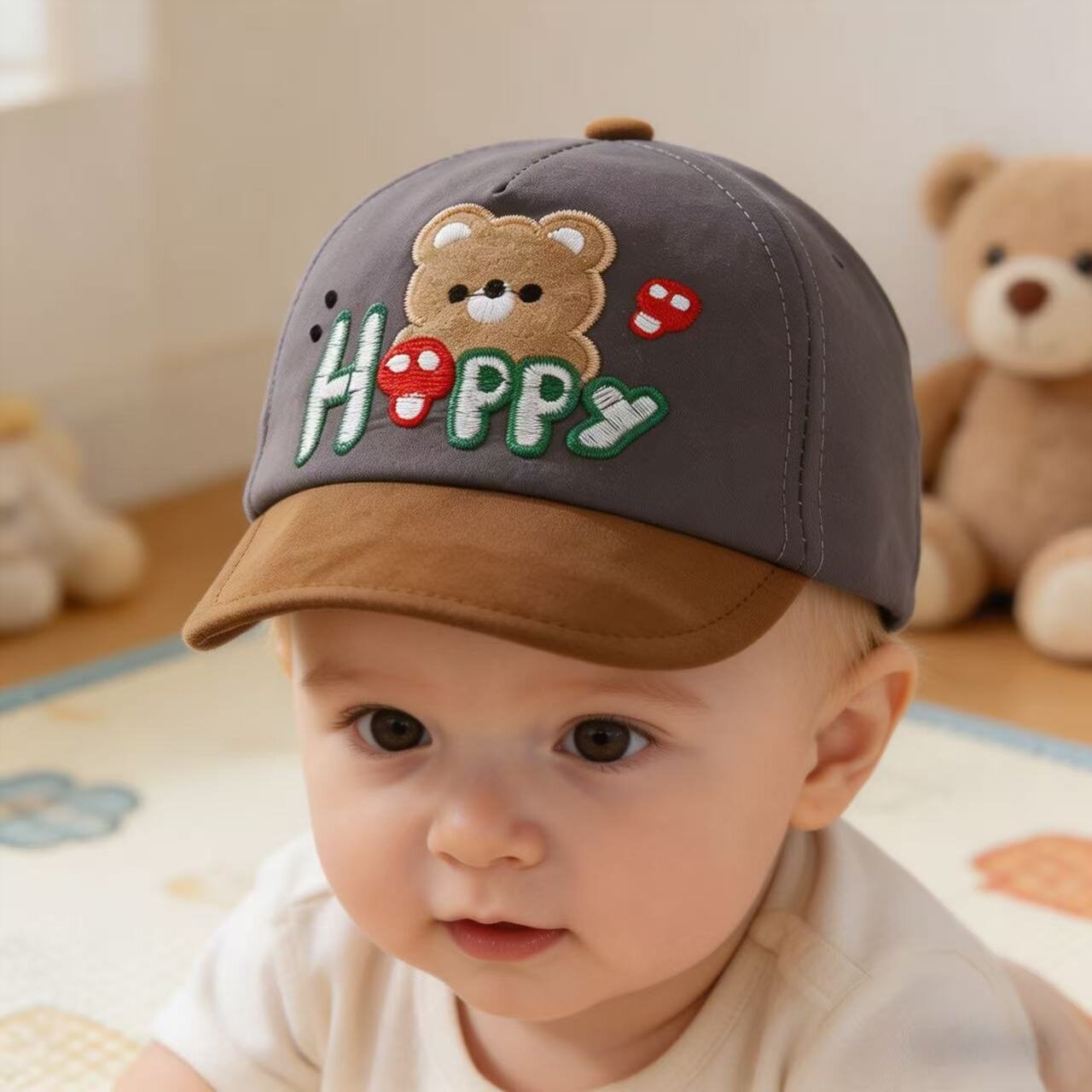 Baby Sun Hat for Infants 3-18 Months Lightweight Soft Brim Cap