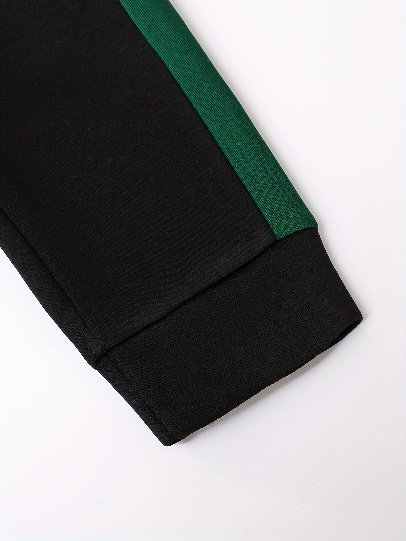 2pcs Boys' Autumn/Winter Fleece-Lined Hooded Sweatshirt and Pants Set, Simple Letter Print Fashion Classic Outfit for Outdoor Sports and Casual Wear, 100% Polyester Knit Stretch Fabric, Ideal Gift Choice for Kids, Perfect for