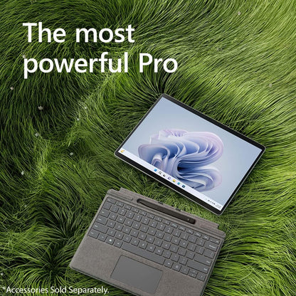 Microsoft Surface Pro 9 13" Touch Tablet, Intel I7, 16GB/256GB, Platinum Bundle Surface Pro Signature Mechanical Keyboard, Black and 1 YR CPS Enhanced Protection Pack