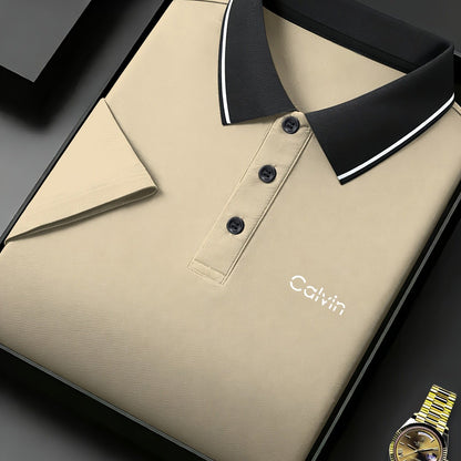 Quick-Dry Men's Short-Sleeve - Trendy Calvin Print - ayq