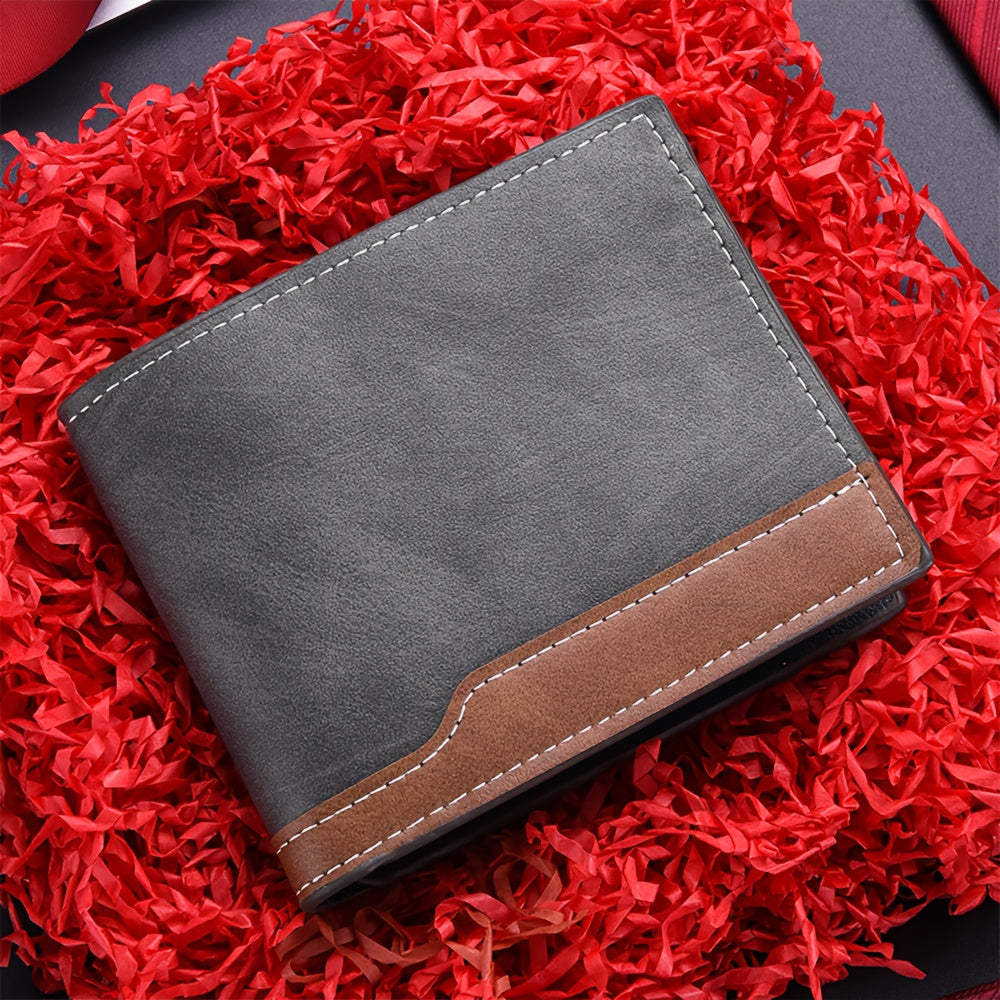 1pc Custom Engraved Wallet | Personalized Letter Name Engraving, Unisex Multi-Card Slot Zippered Wallet, Durable Casual Design, Ideal for Valentine'S Day, Anniversary, Birthday Gifts, Faux Leather